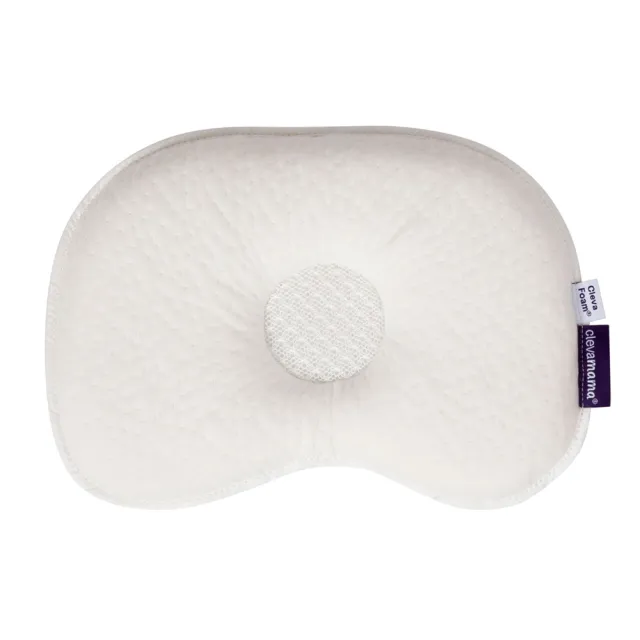 【ClevaMama】防扁頭新生兒枕 0-6個月適用(寶寶枕頭 嬰兒枕頭 透氣枕頭)
