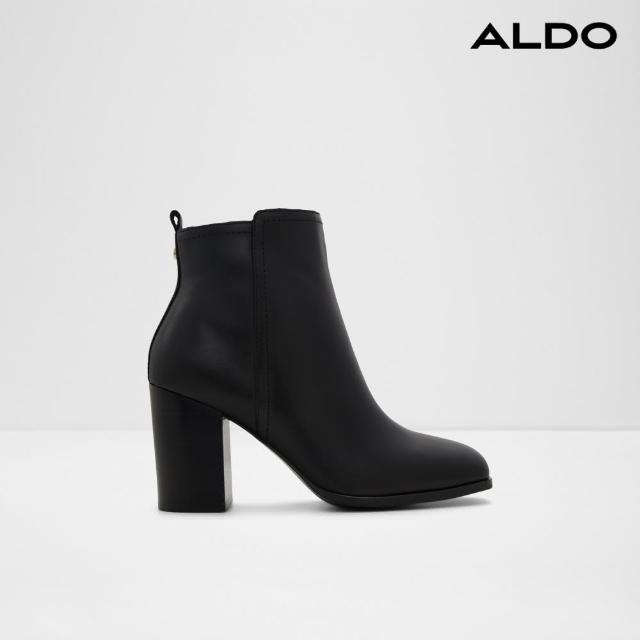 【ALDO】REVA-時尚俐落粗跟短靴(黑色)