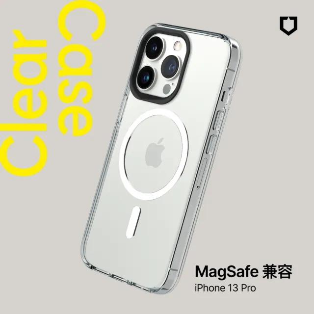 【RHINOSHIELD 犀牛盾】iPhone 13/13 Pro/13 Pro Max Clear MagSafe兼容 磁吸透明防摔手機殼(抗黃終生保固)