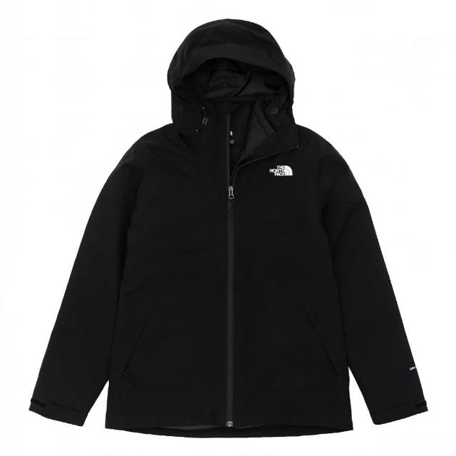 【The North Face】北臉 外套 女款 運動連帽外套 防潑水 透氣 保暖 三合一外套 W 黑 NF0A5B1XJK3