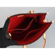 【Louis Vuitton 路易威登】LV Sac Plat PM復古印花LOGO Monogram帆布開口式手提/肩背包(棕褐)