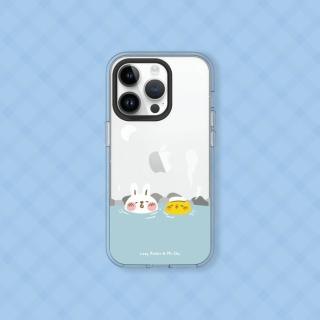 【RHINOSHIELD 犀牛盾】iPhone 12/12 Pro/12 Pro Max/Clear透明防摔手機殼/泡溫泉(懶散兔與啾先生)
