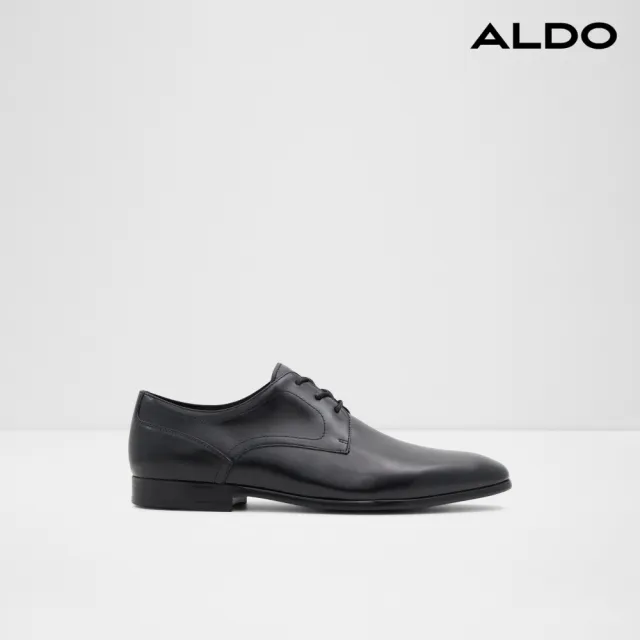 【ALDO】DELFORDFLEX-職場通勤綁帶皮革紳士鞋-男鞋(黑色)