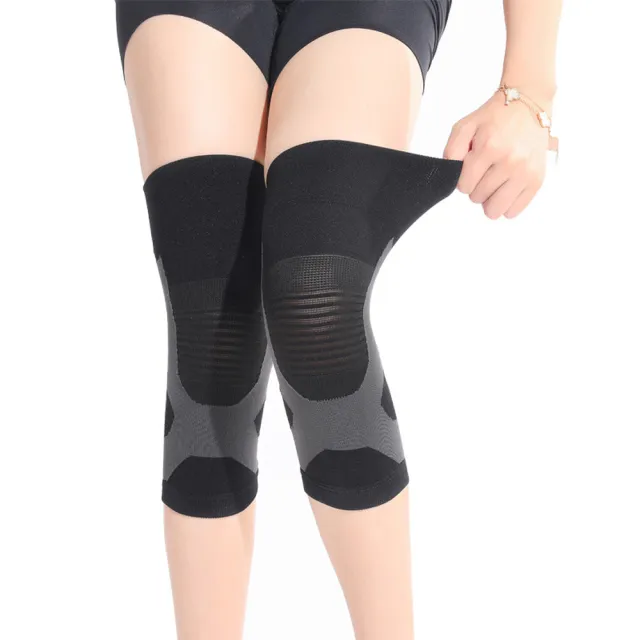 【Kyhome】日本石墨烯自發熱保暖護膝 保暖防寒護膝 高彈運動護具
