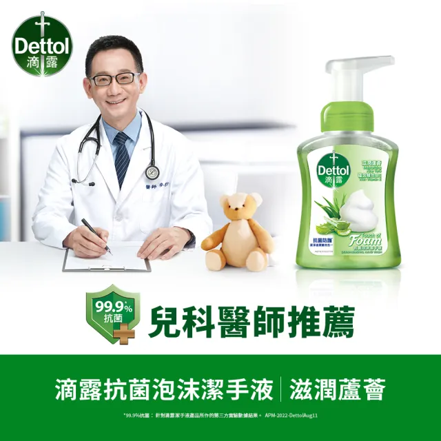 【Dettol 滴露】滋潤蘆薈泡沫潔手液洗手乳(250ml*12入/箱-箱購)