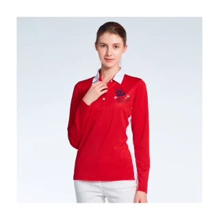 【Jack Nicklaus 金熊】GOLF女款揮桿熊系列POLO衫/高爾夫球衫(紅色)