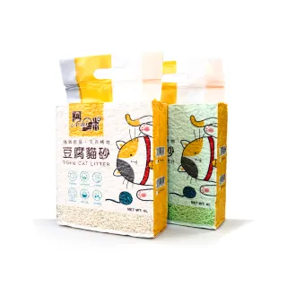 【A-mi阿咪】天然環保豆腐砂6L原味/綠茶(3包組)