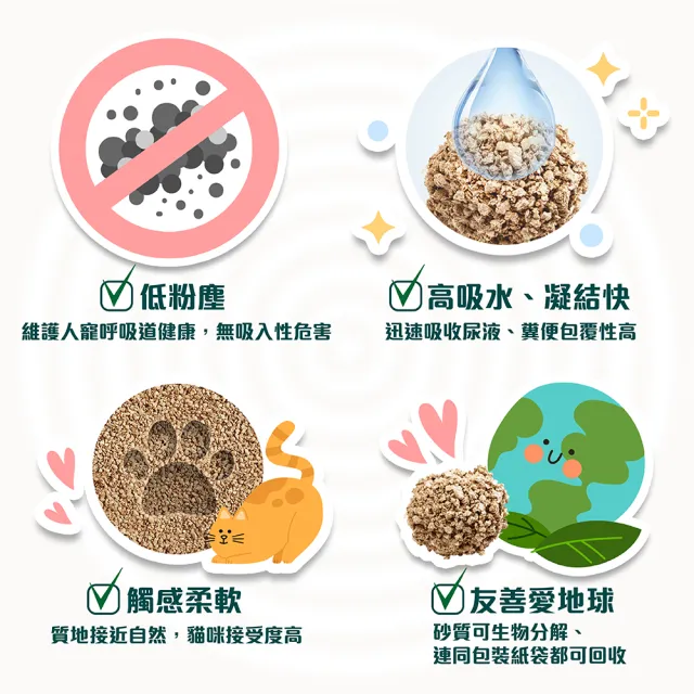 【CAT’S BEST 凱優】強效除臭凝結木屑砂（黑標凝結型）-8Lx2入(貓砂/木屑砂/環保砂/杉木砂)