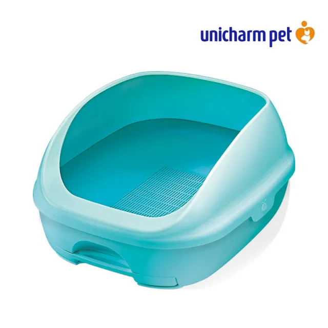 【Unicharm 消臭大師】一週間抗菌除臭貓砂盆〈開放型〉(貓便盆/貓廁所)