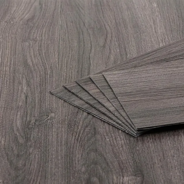 【樂嫚妮】台灣製 DIY自黏式仿木紋 木地板 質感木紋地板貼 PVC塑膠地板 防滑耐磨 自由裁切 120片/5坪