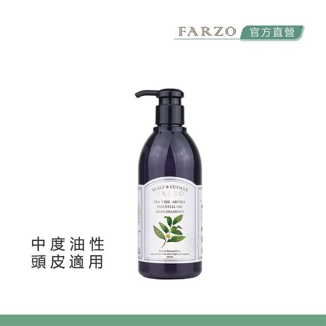 【FARZO 花柔自然萃】茶樹精油洗髮精300ml(中度油性頭皮適用)