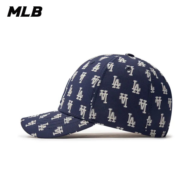 【MLB】可調式硬頂棒球帽 MONOGRAM系列 洛杉磯道奇隊(3ACPFF02N-07NYD)