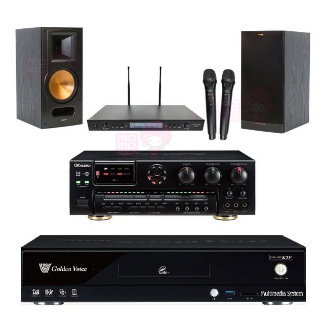 【金嗓】CPX-900 K2F+AK-7+SR-889PRO+RB-81II 黑色(4TB點歌機+擴大機+無線麥克風+卡拉OK喇叭)