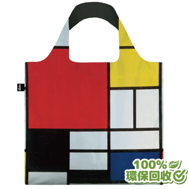 【LOQI】蒙德里安(購物袋.環保袋.收納.春捲包)