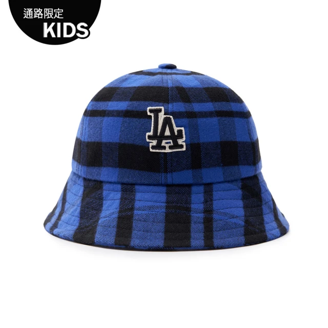 MLBMLB 童裝 圓頂漁夫帽 鐘型帽 童帽 CHECK系列 洛杉磯道奇隊(7AHTK033N-07CBD)