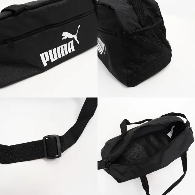 【PUMA】包包 Phase Sports Duffle Bag 男女款 黑 白 健身包 行李袋 手提 大容量(079949-01)