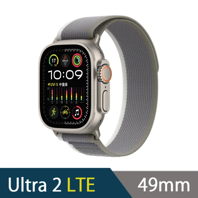 運動錶帶超值組【Apple 蘋果】Apple Watch Ultra2 LTE 49mm(鈦金屬錶殼