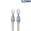 【英國BiBADO】嬰幼兒叉匙組 可固定於圍兜上(多款可選/學習餐具/兒童餐具/叉子/湯匙)