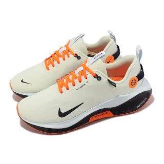【NIKE 耐吉】慢跑鞋 ReactX Infinity Run 4 GTX 米白 橘 男鞋 防水 運動鞋(FB2204-002)