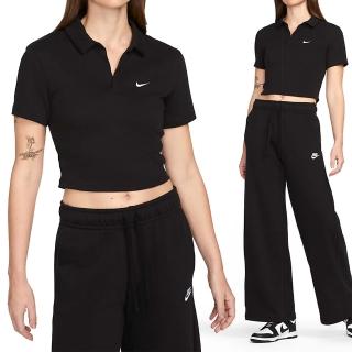 【NIKE 耐吉】AS W NSW ESSNTL SS Polo CRP 女款 黑色 翻領 休閒 短袖 DV7885-010