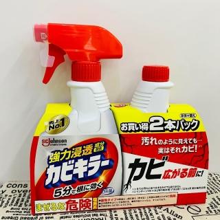 【SC Johnson】日本SC JOHNSON浴廁除黴強力去汙噴霧組 本體400g+補充瓶400g(日本除黴噴霧SC JOHNSON)