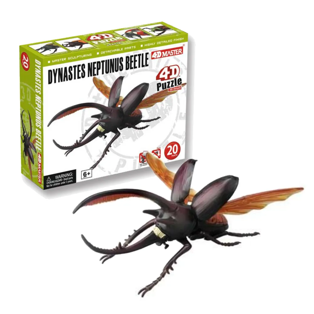 【4D  MASTER】甲蟲系列-海神大兜蟲(DYNASTES NEPTUNUS BEETLE)