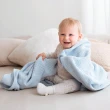 【奇哥官方旗艦】純棉洞洞毯 70x90cm + ClevaMama 防扁頭嬰兒枕 0-12個月適用(寶寶枕頭  小被被)