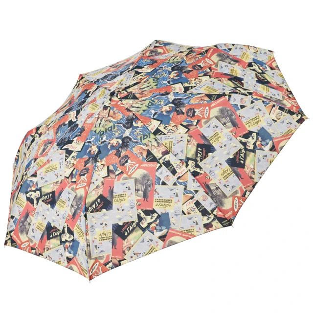【rainstory】插畫拼貼抗UV雙人自動傘