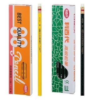 【LIBERTY】利百代 六角皮頭鉛筆12入- 88黃桿/90黑桿 開學文具