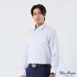 【Blue River 藍河】男裝 淺藍色長袖襯衫-清爽小細格子(日本設計 純棉舒適)