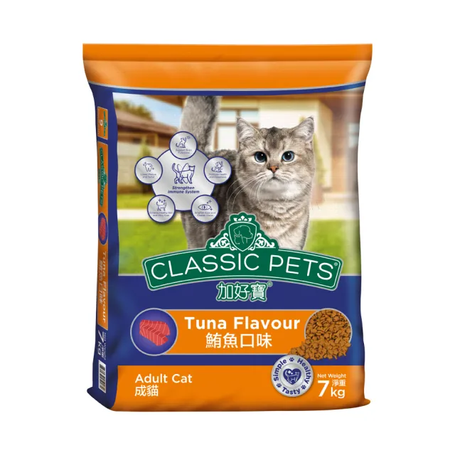 【Classic Pets 加好寶】貓乾糧-多種口味 7KG(貓飼料/成貓)