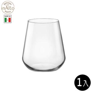 【Bormioli Rocco】InAlto 強化無鉛水晶水杯 450ml 1入 UNO系列(水杯 玻璃杯 平底杯)
