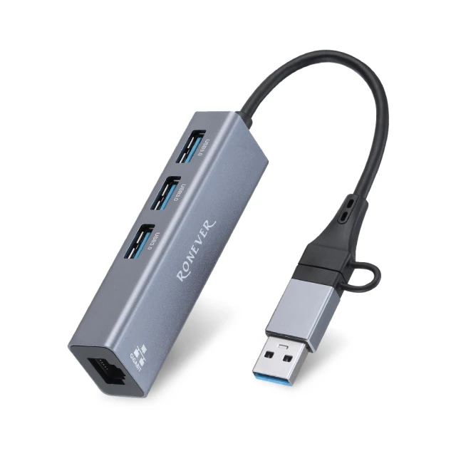 QGeeM Type-C 5合1/USB3.0/PD65W電