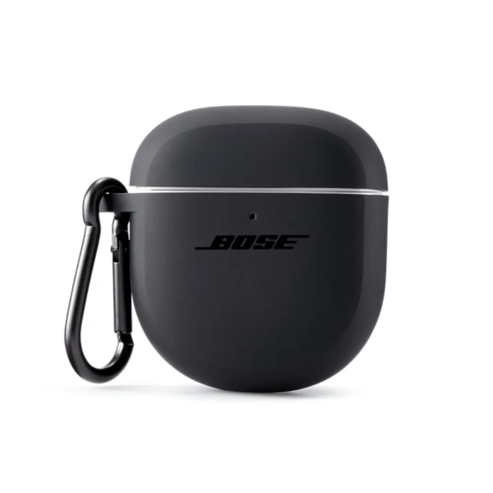 【BOSE】QuietComfort 消噪耳塞 矽膠充電盒保護套 黑色(通用 II / Ultra)