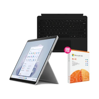 【Microsoft 微軟】黑鍵組+M365★13吋i7輕薄觸控筆電(Surface Pro9/i7-1255U/16G/512G/W11)