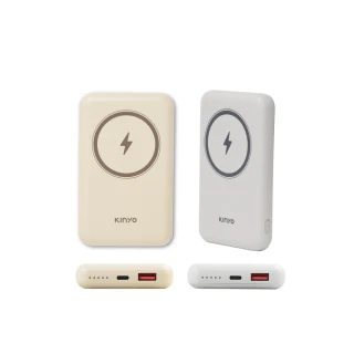 【KINYO】KPB-2304 10000mAh 20W PD快充磁吸無線充行動電源(無線/Magsafe)