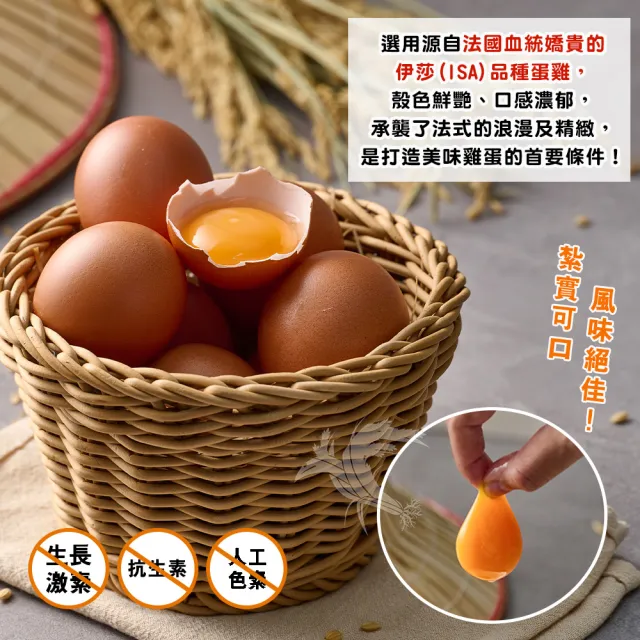 【禾鴻x鈞安牧場】專利配方鎂力機能蛋(紅殼蛋8顆x3盒x1箱 共24顆)