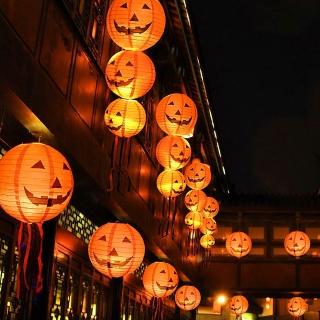6顆入萬聖節南瓜LED燈籠(可分離 可串接)