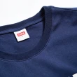 【EDWIN】女裝 小火車復古LOGO短袖T恤(丈青色)