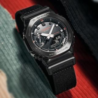 【CASIO 卡西歐】G-SHOCK 金屬八角防護構造雙顯錶 情人節 禮物(GM-2100CB-1A/速)