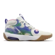 【NIKE 耐吉】籃球鞋 Air Zoom Crossover 2 SE GS 白 紫 綠 女鞋 大童鞋 氣墊 運動鞋(FN6675-500)