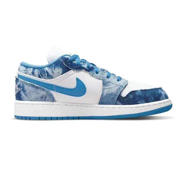 NIKE 耐吉】AIR JORDAN 1 LOW GS Washed Denim 白藍水洗丹寧(DM8947