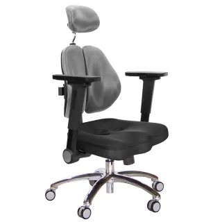 【GXG】高背美臀 鋁腳/4D平面摺疊扶手 雙背椅(TW-2504 LUA1H)