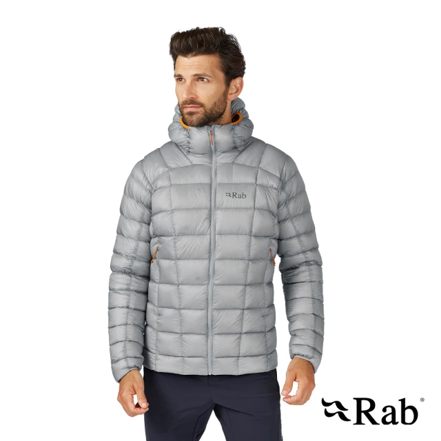 RAB Mythic G Jacket 神話極致輕量保暖羽絨連帽外套 男款 雲朵灰 #QDB61