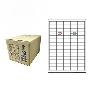 【鶴屋】A4電腦標籤 20x40mm 直角 70格 1000張入 / 箱(L2040 LX)