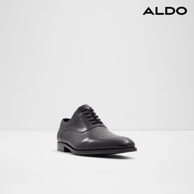 【ALDO】SIMMONS-經典綁帶真皮紳士鞋-男鞋(黑色)