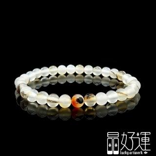 【晶好運】富貴吉祥6mm海洋瑪瑙手珠(BB-82/消除負能量 增加勇氣信心 佛教七寶之一/現貨)