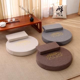 【天一閣·凈心】可拆洗圓形禪修拜墊 直徑60cm厚度10cm(坐墊 跪墊 打坐墊)