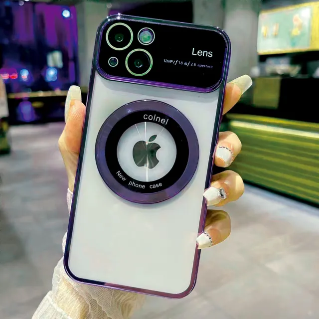 【HongXin】iPhone 15 6.1吋 一體鏡頭大視窗磁吸手機保護殼