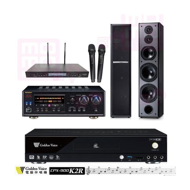 【金嗓】CPX-900 K2R+DSP-A1II+SR-889PRO+TDF M6(4TB點歌機+擴大機+無線麥克風+喇叭)